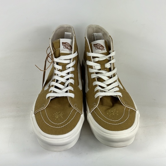 New Vans eco therapy tan white Khaki sk8 hi top athletic sneakers men’s size 12 - Picture 4 of 9